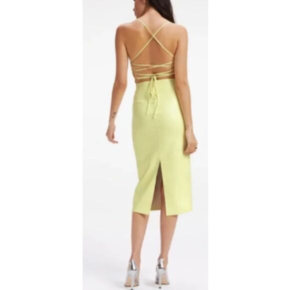 Good American Women's GLDL070 Size 5 Key Lime Vacay Dress NWT - Picture 2 of 10